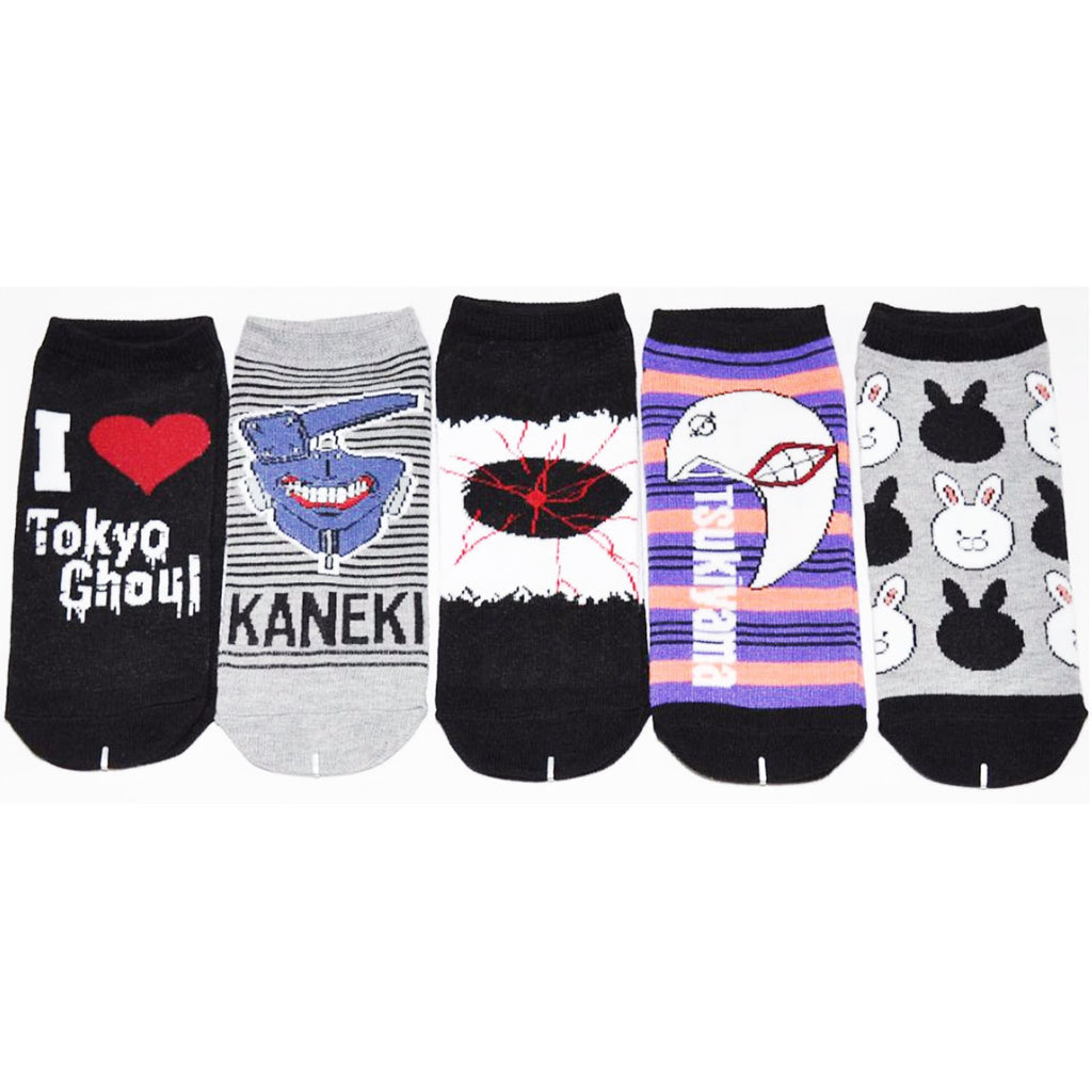 Tokyo Ghoul Characters 5 Pairs Of Low Cut Socks