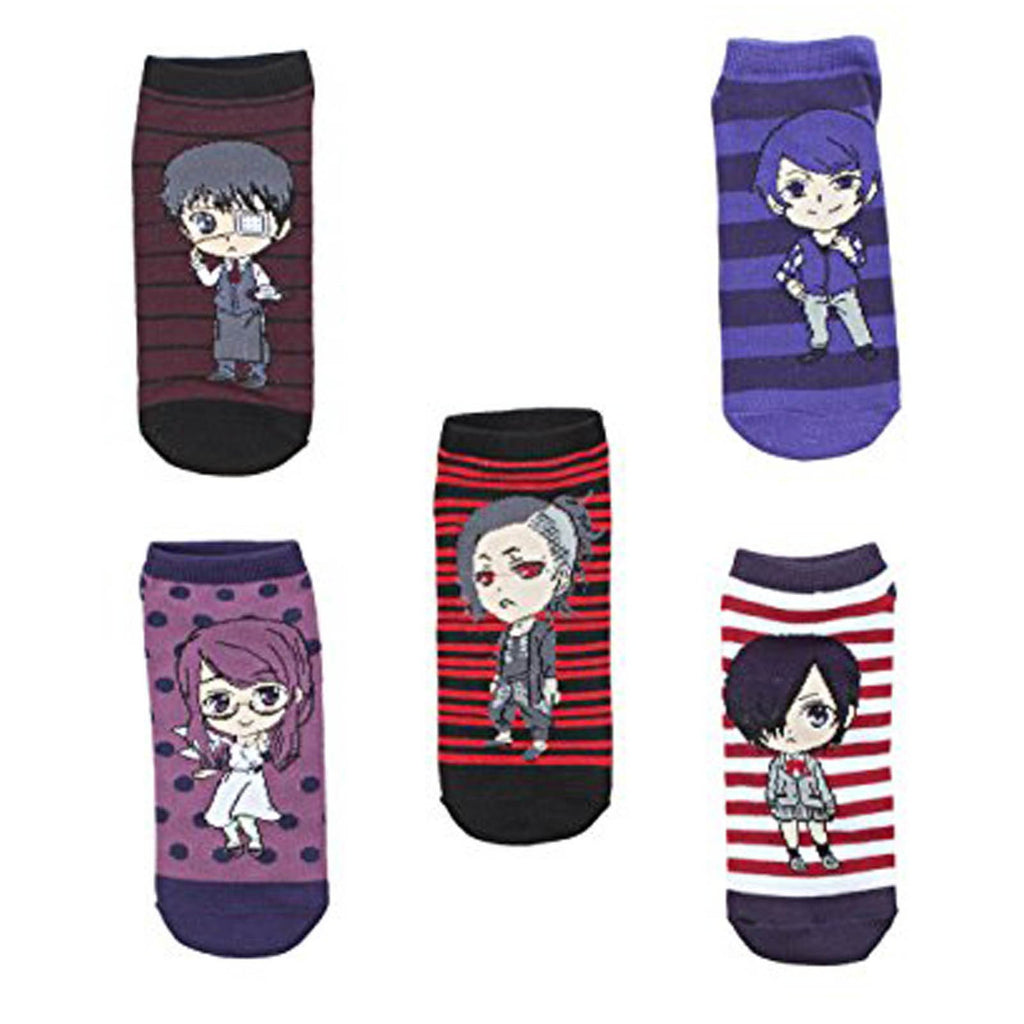 Tokyo Ghoul Chibi Photoreal 5 Pairs Of Socks