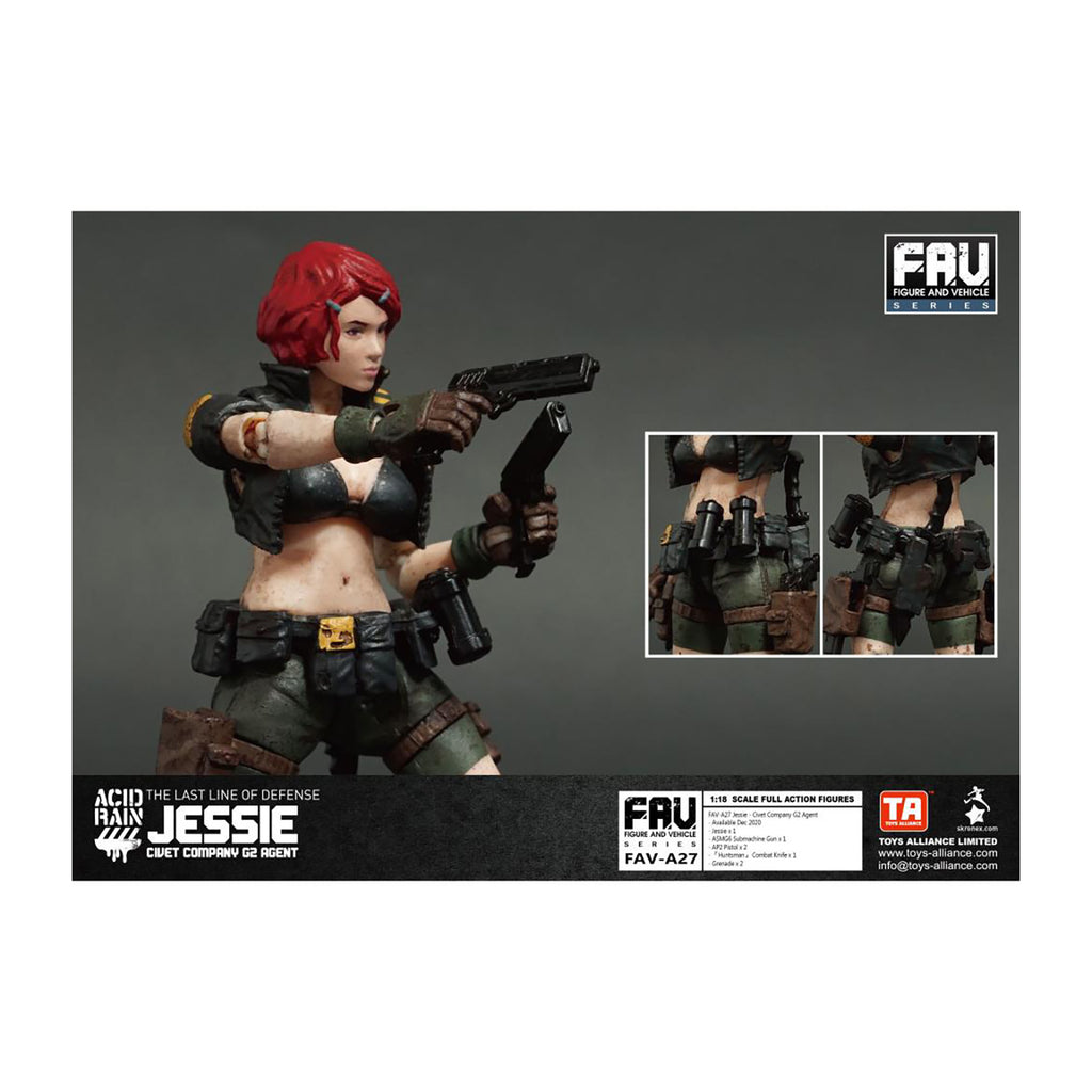 Toynami Acid Rain Jessie Civet Company G2 Agent Action Figure