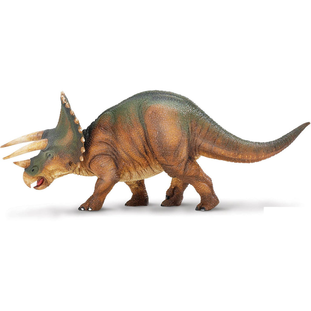 Triceratops Green Brown Dinosaur Figure Safari Ltd