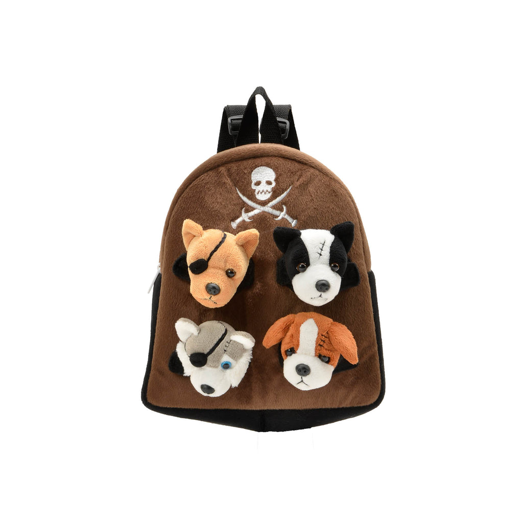 Unipak Pirate Animal 11 Inch Plush Backpack Set