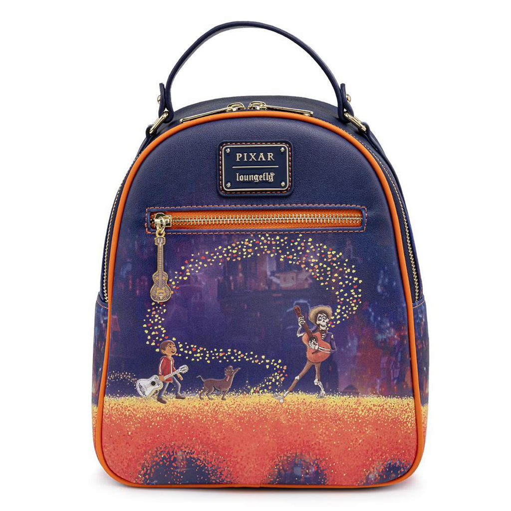 Loungefly Disney Pixar Coco Marigold Bridge Scene Mini Backpack