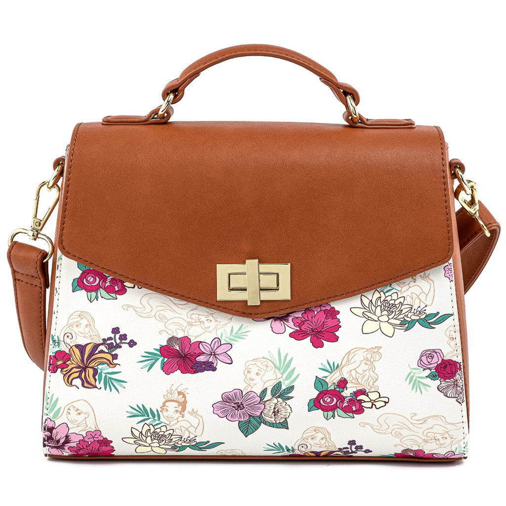 Loungefly Disney Princess Floral Crossbody Bag Purse