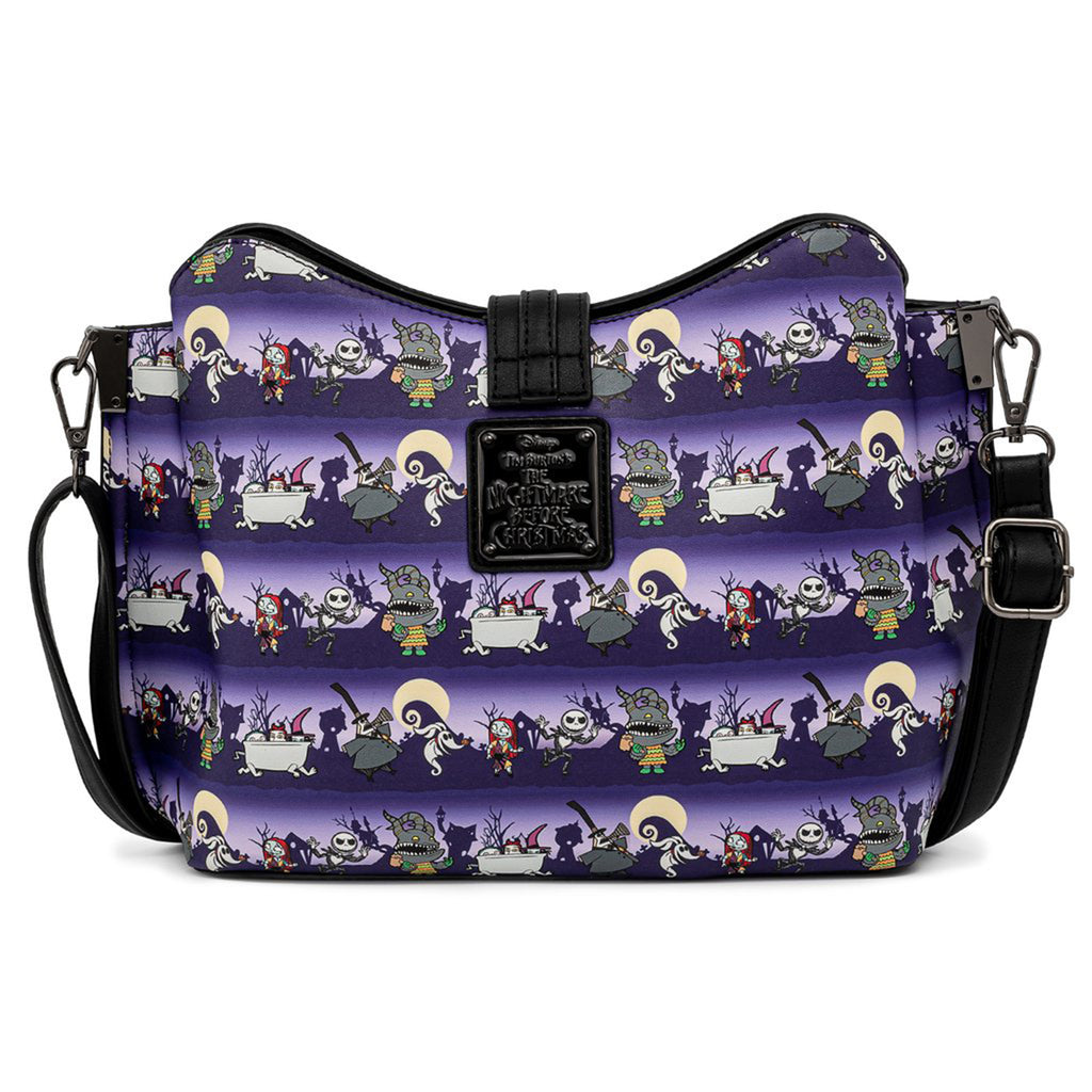 Loungefly Disney Nightmare Before Christmas Halloween Line Crossbody Bag Purse