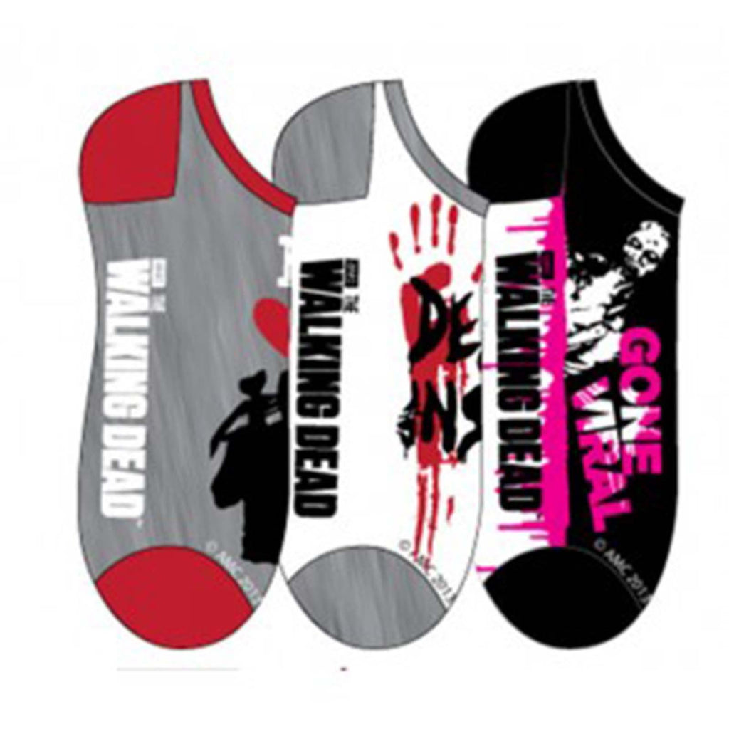Walking Dead I Heart Daryl 3 Pairs Of Low Cut Socks