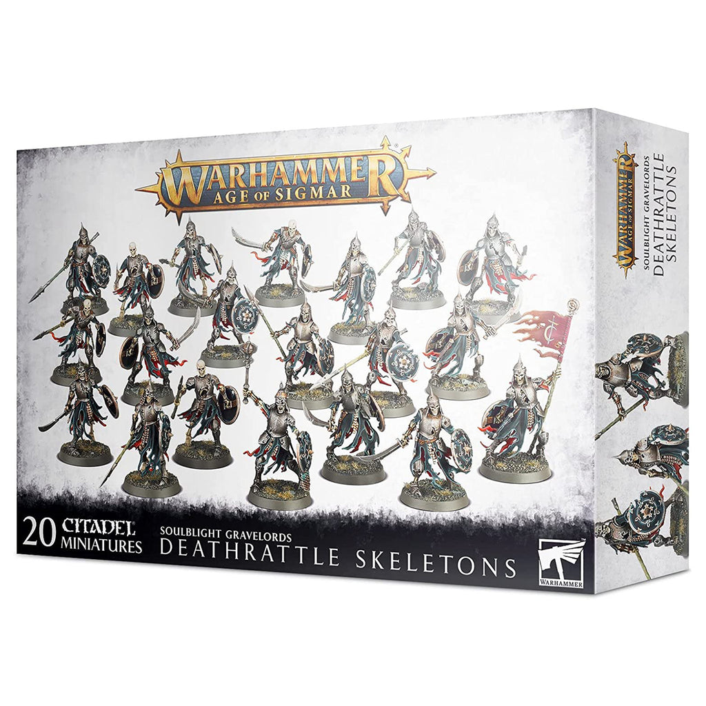 Warhammer Age Of Sigmar Soulblight Gravelords Deathrattle Skeletons Set