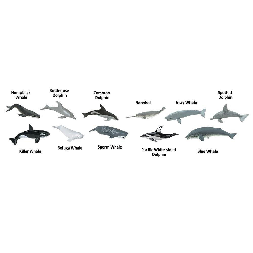 Whales and Dolphins Toob Mini Figures Safari Ltd
