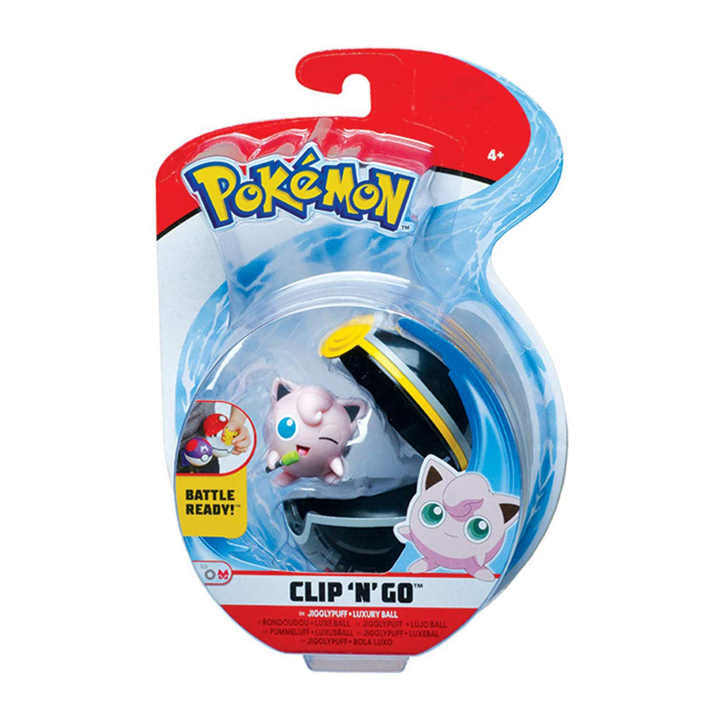 Wicked Cool Toys Pokemon Clip N Go Jigglypuff Set - Radar Toys