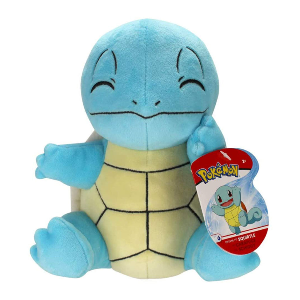 Wicked Cool Toys Pokemon Squirtle Eyes Closed 8 Inch Plush Figure