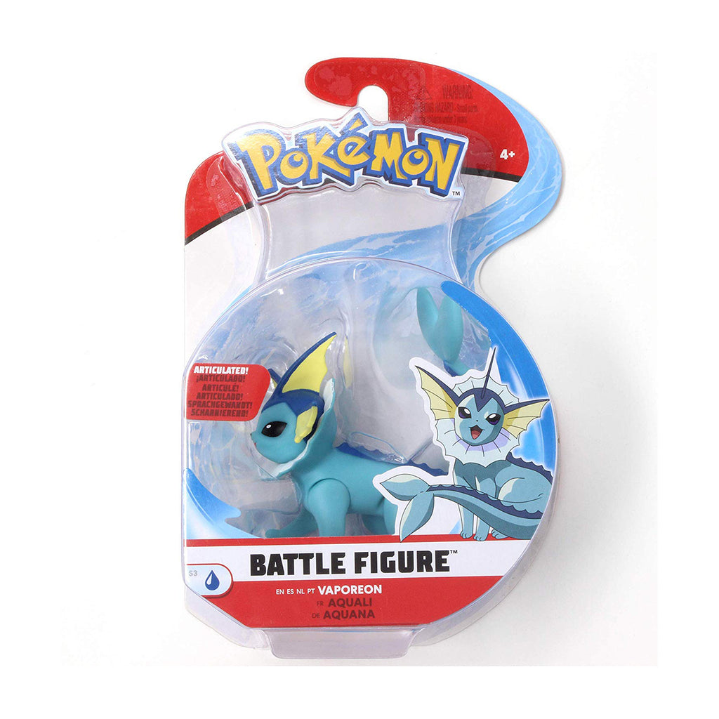 Wicked Cool Toys Pokemon Battle Figure Vaporeon Figure