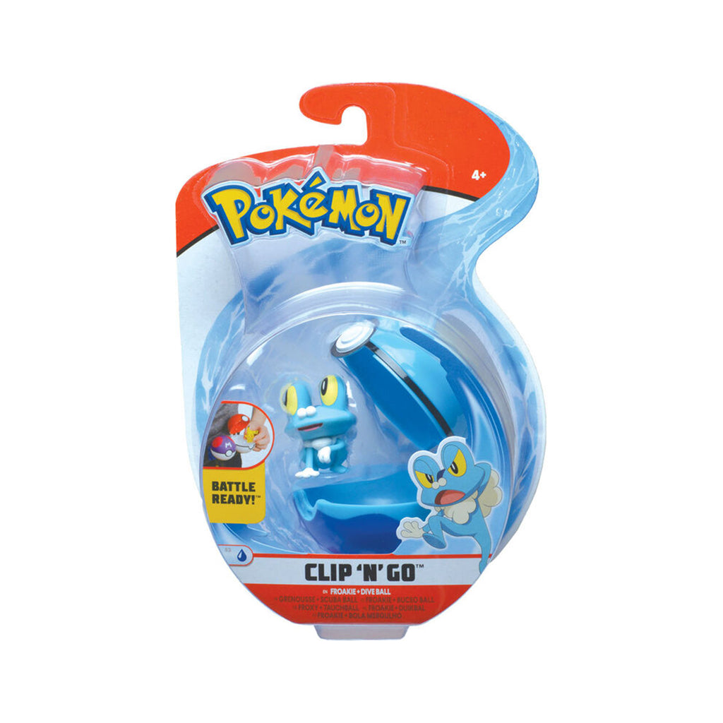 Wicked Cool Toys Pokemon Clip N Go Froakie Set