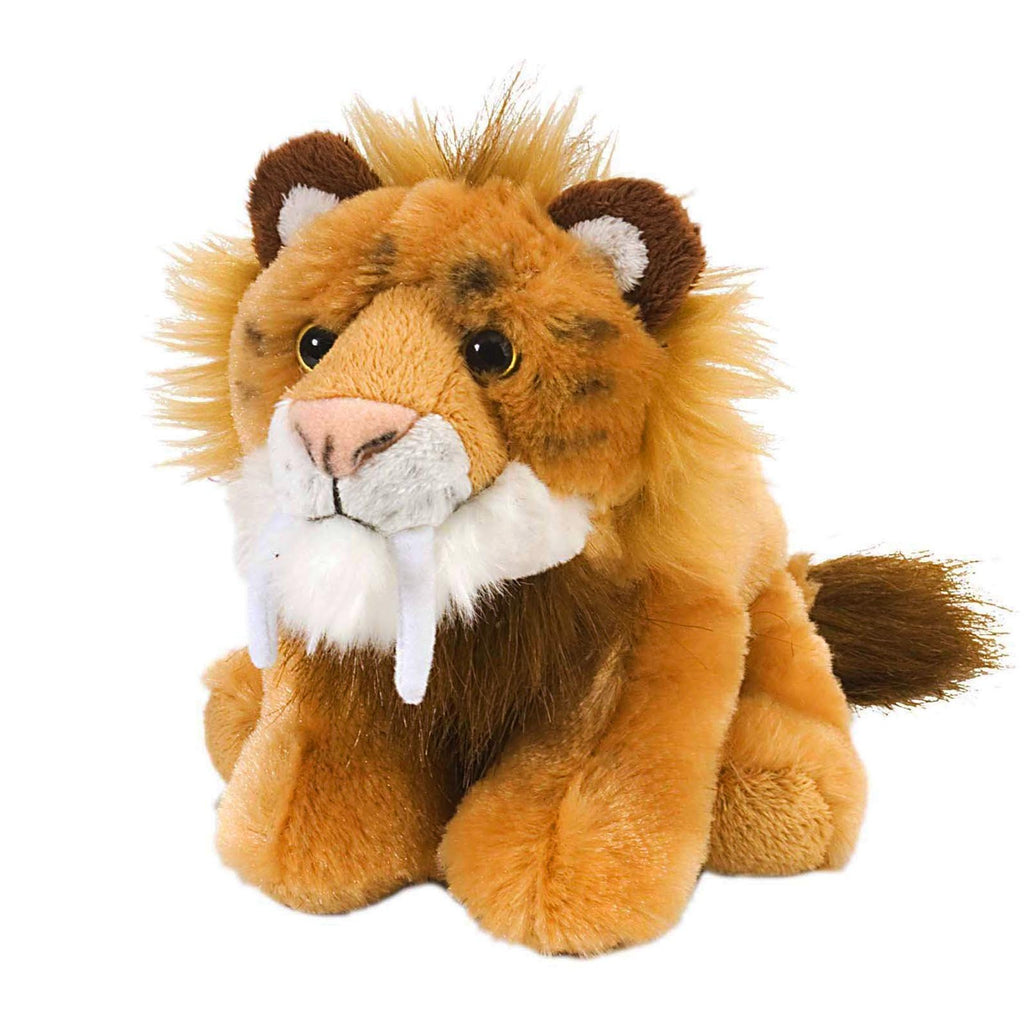 Wild Republic Cuddlekin Mini Smilodon 8 Inch Plush