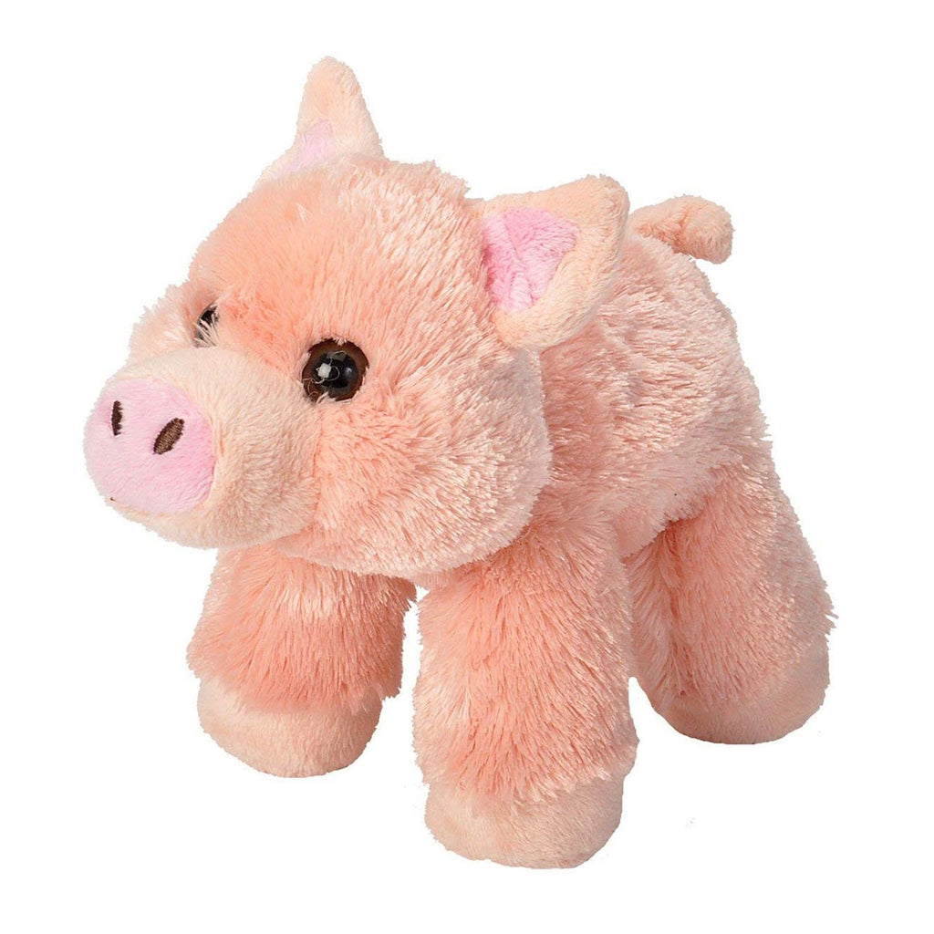 Wild Republic Hug'ems Pig 5 Inch Plush Figure
