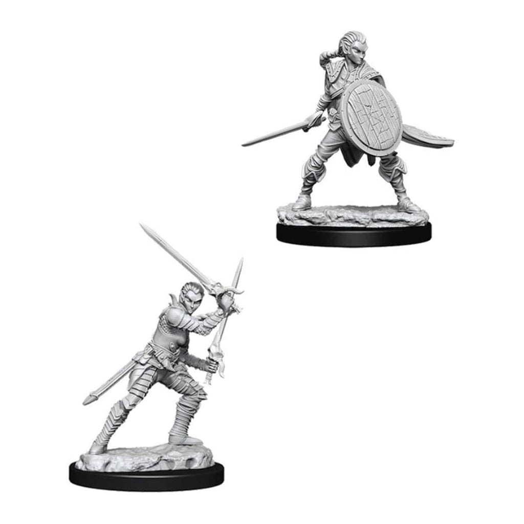 Wizkids Pathfinder Battles Deep Cuts Unpainted Female Elf Fighter Figure Set - Radar Toys
