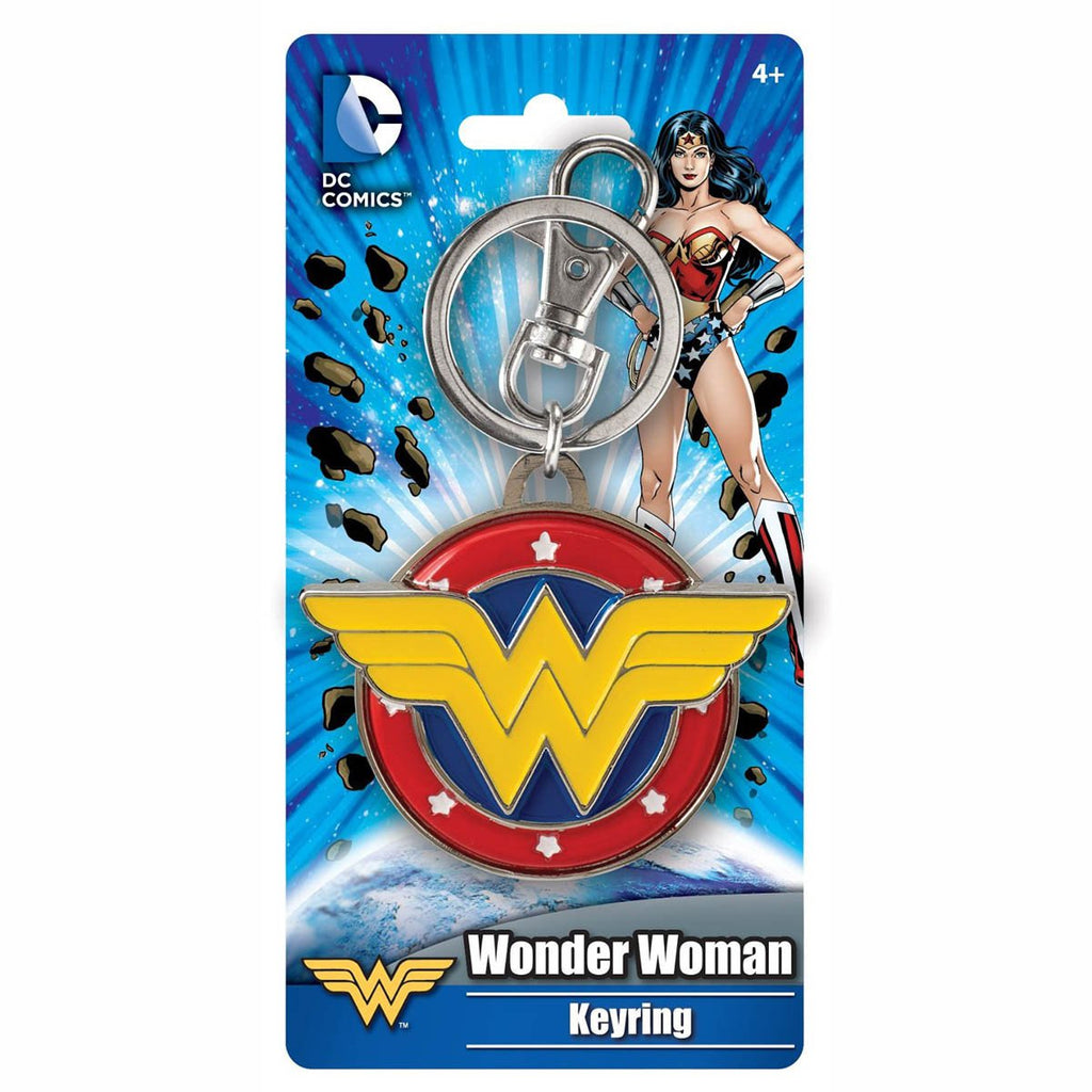 Wonder Woman Colored Field Logo Keychain