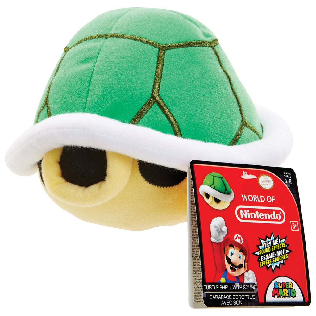 World Of Nintendo Super Mario Turtle Shell With Sound 8 Inch Plush Figure