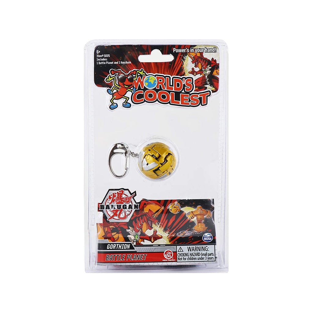 World's Coolest Bakugan Orange Keychain