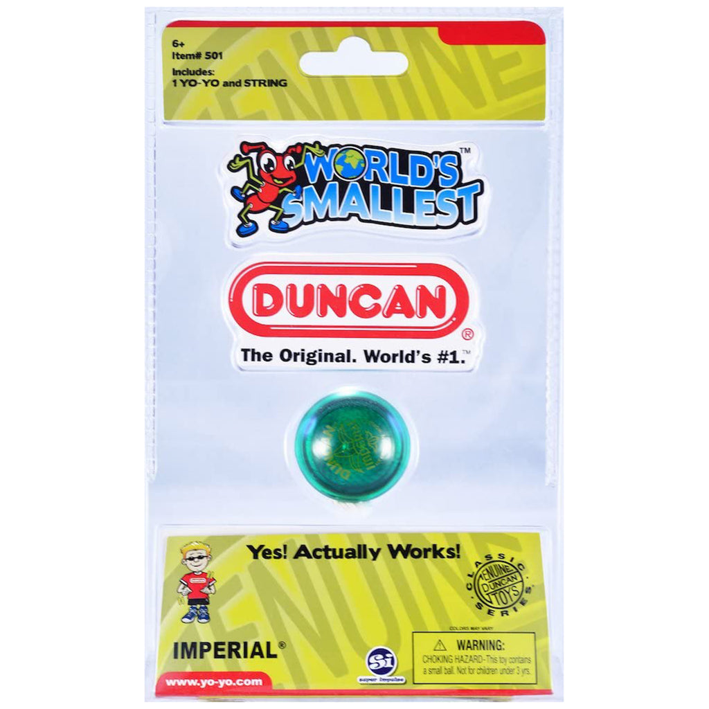 World's Smallest Duncan Yo Yo Green