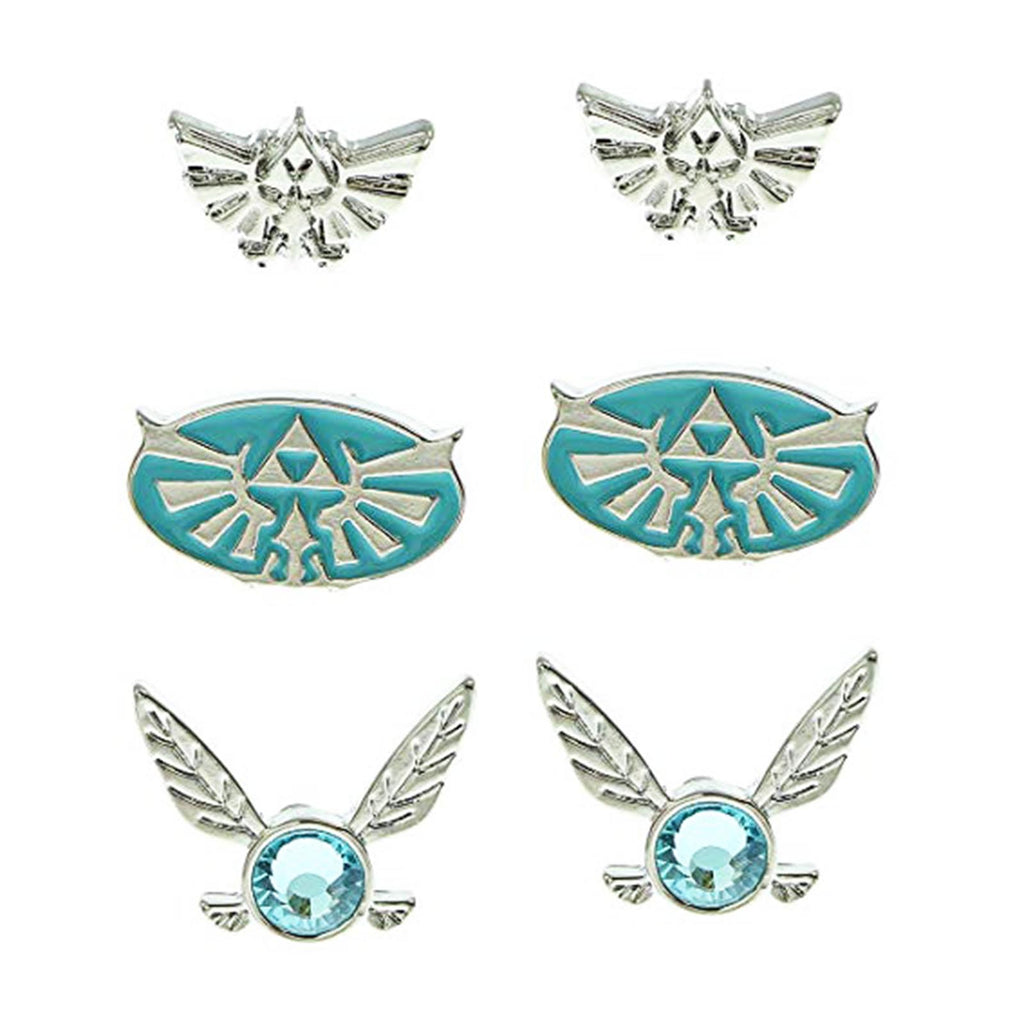 Zelda Blue 3 Pairs Of Earrings