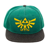 Zelda Green Grey Triforce Snapback Hat - Radar Toys