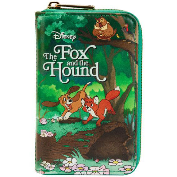 Loungefly Disney Fox And The Hound Classic Book Zip Around Wallet