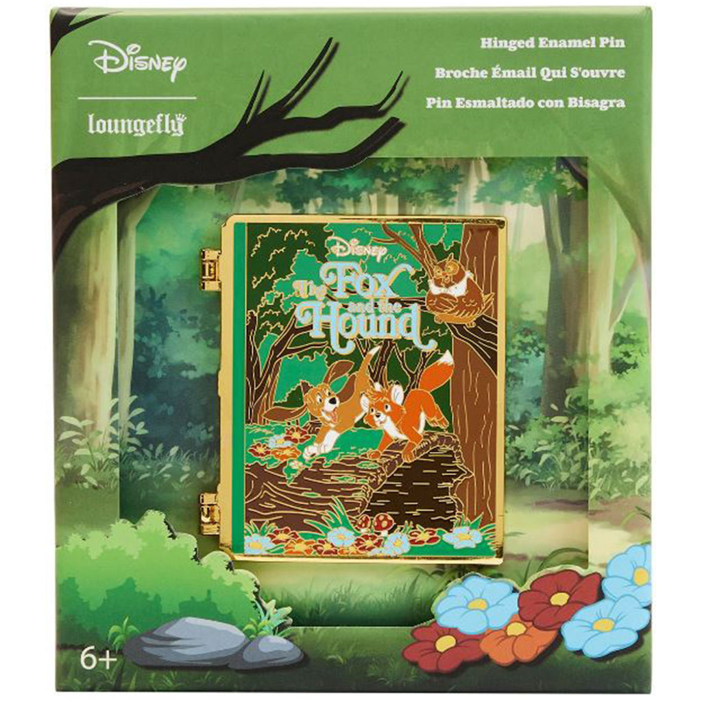 Loungefly Disney Fox And The Hound Classic Book 3 Inch Collector Box Pin
