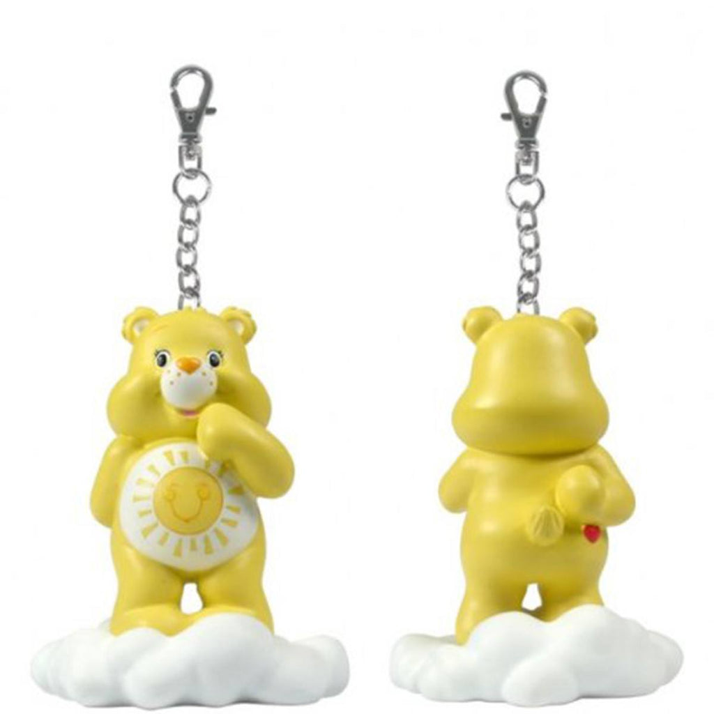 Care Bears Share a Bear Series 2 Yellow Funshine Bear On Cloud Keychain