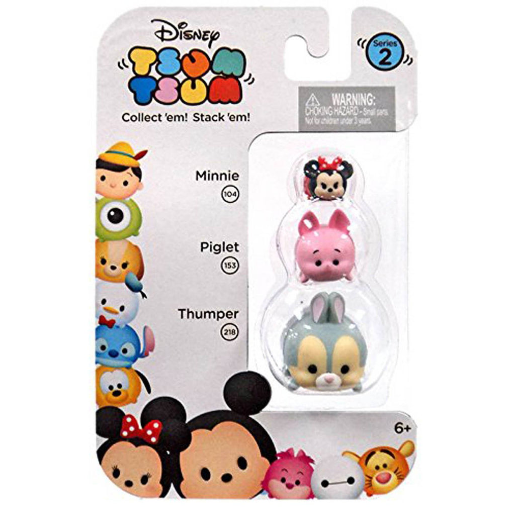 Disney Tsum Tsum Series 2 Minnie Piglet Thumper Figures 3 Pack