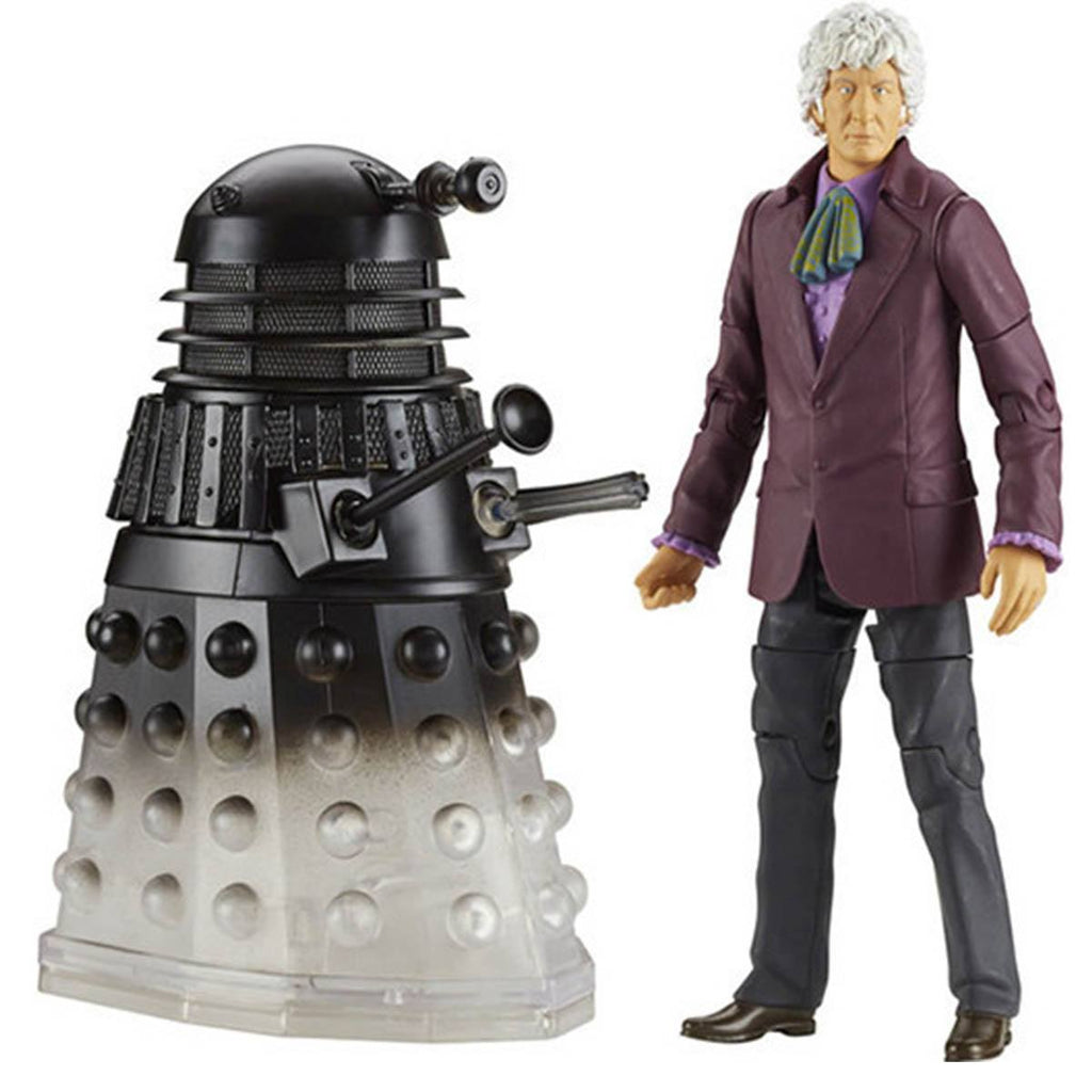 Doctor Who Third Doctor With Light Wave Dalek Action Figure Set