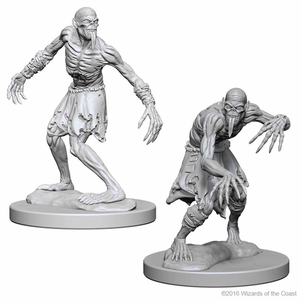 Dungeons And Dragons Nolzur's Ghouls Unpainted Figure Set