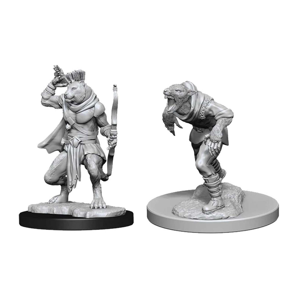 Dungeons and Dragons Wererat & Were Tiger Nolzur's Miniatures