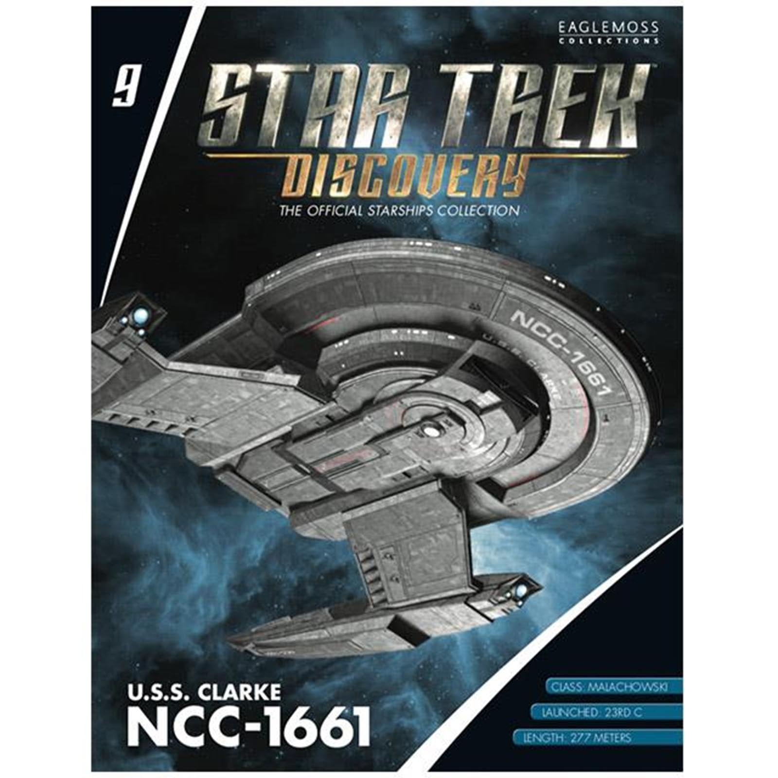 Eaglemoss Publications Star Trek Discovery The Official Starships Collection: #09 U.S.S Clarke NCC-1661 Ship Replica Eaglemoss Publications Star Trek Discovery The Official Starships Collection: #09 U.S.S Clarke NCC-1661 Ship Replica