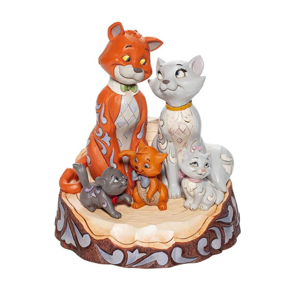 Enesco Disney Traditions Aristocats Family Carved By Heart Figurine