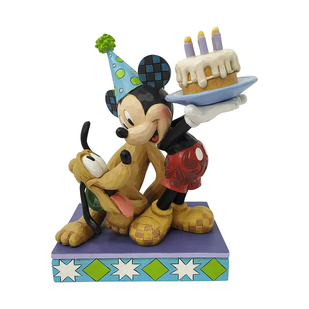 Enesco Disney Traditions Pluto & Mickey Happy Birthday Figurine