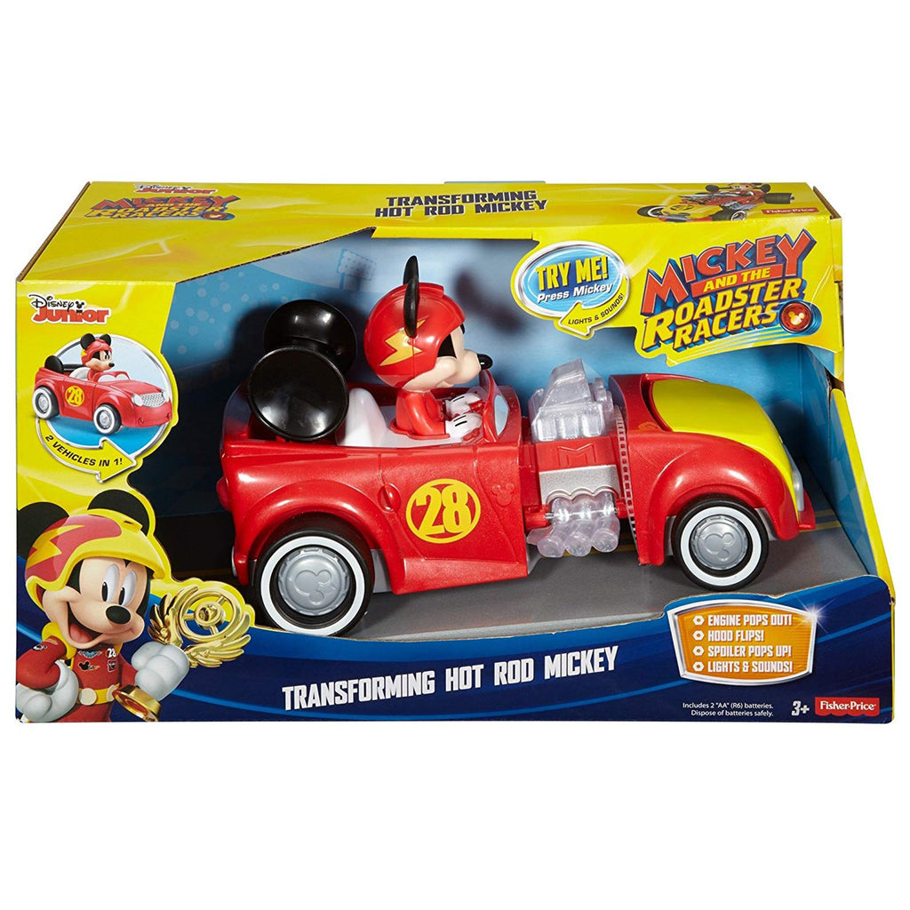 Fisher Price Disney Junior Mickey Mouse Transforming Hot Rod