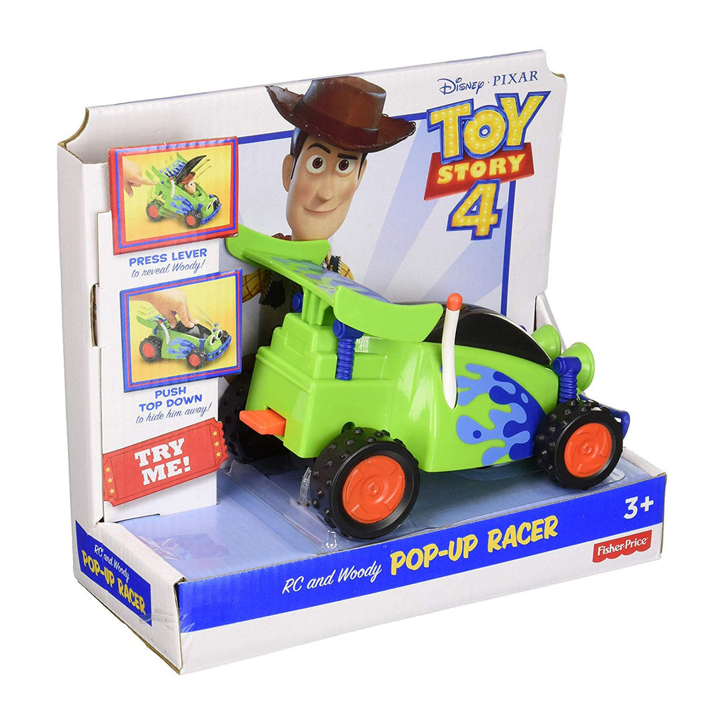 Fisher Price Disney Toy Story 4 Woody Pop Up Racer