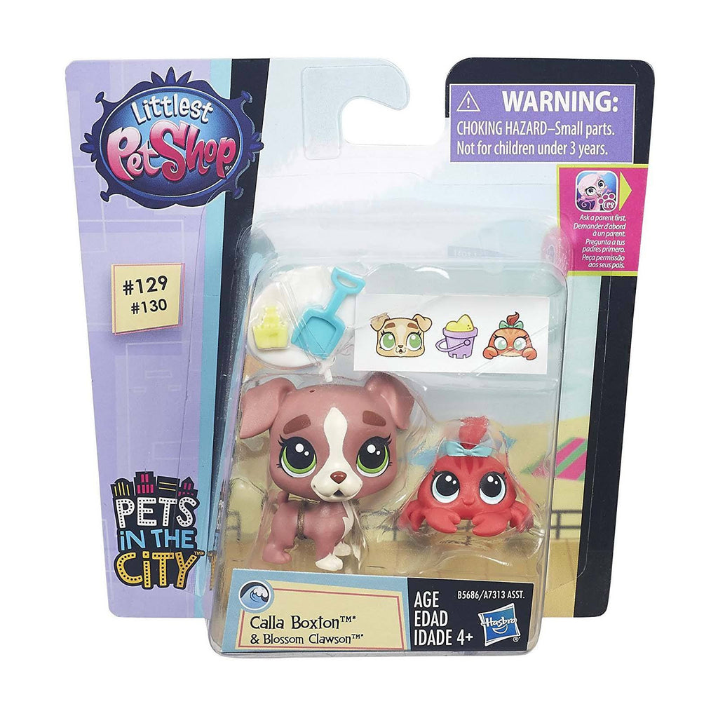 Littlest Pet Shop Pets City Calla Boxton And Blossom Clawson Figures