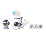 Littlest Pet Shop Pets City Dauphine Delphin And Ocean Tuxley Figures - Radar Toys