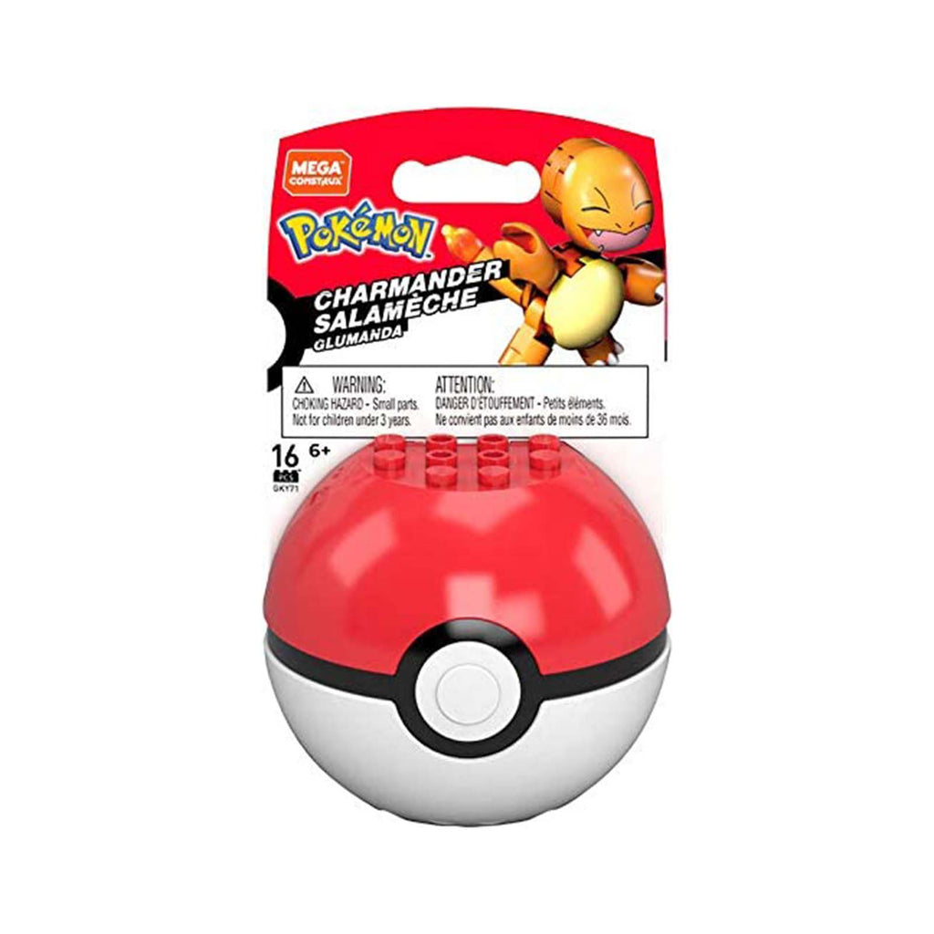 Mega Construx Pokemon Charmander Poke Ball Building Set