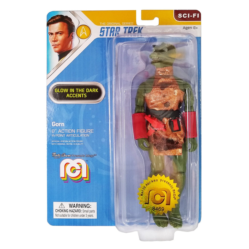 Mego Sci-Fi Star Trek Captain Gorn Glow 8 Inch Action Figure