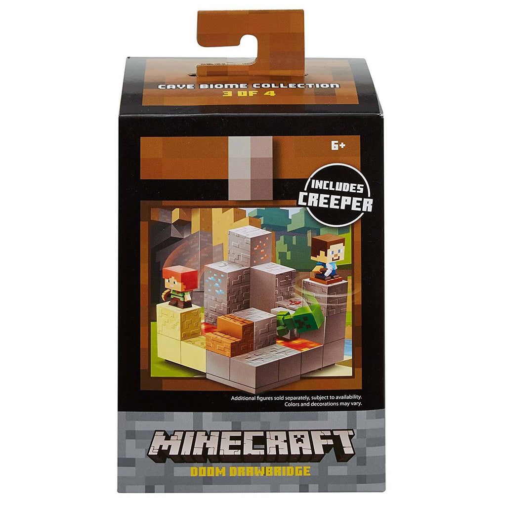 Minecraft Cave Boime Collection Doom Drawbridge Mini Figure Set