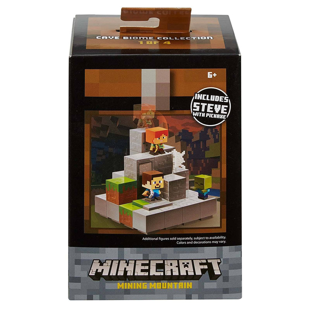 Minecraft Cave Boime Collection Mining Mountain Mini Figure Set