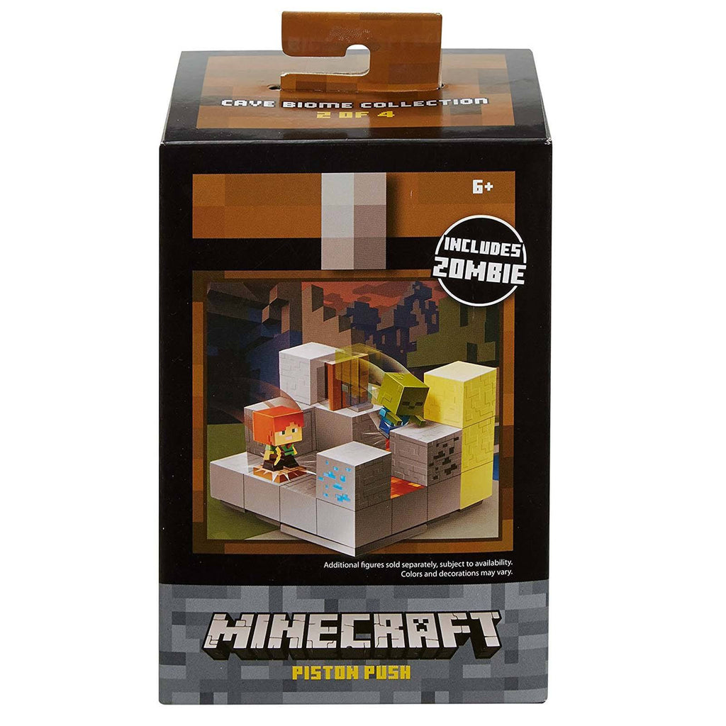Minecraft Cave Boime Collection Piston Push Mini Figure Set