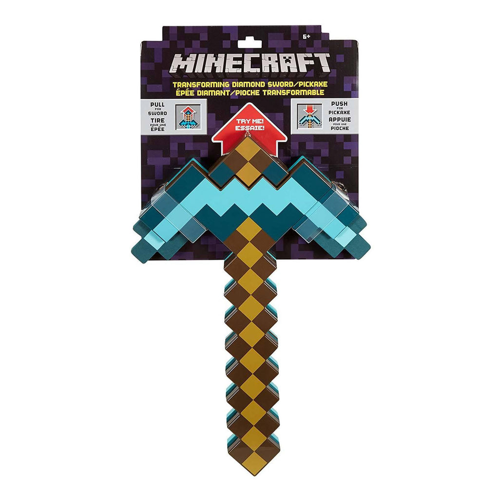 Minecraft Transforming Diamond Sword And Pickaxe