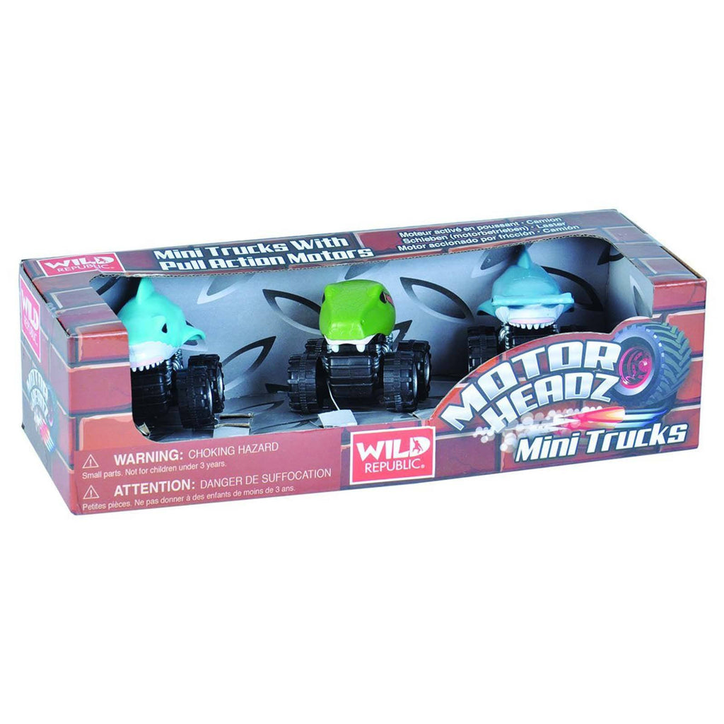 Motor Headz Aquatic 3 Mini Trucks Set - Radar Toys