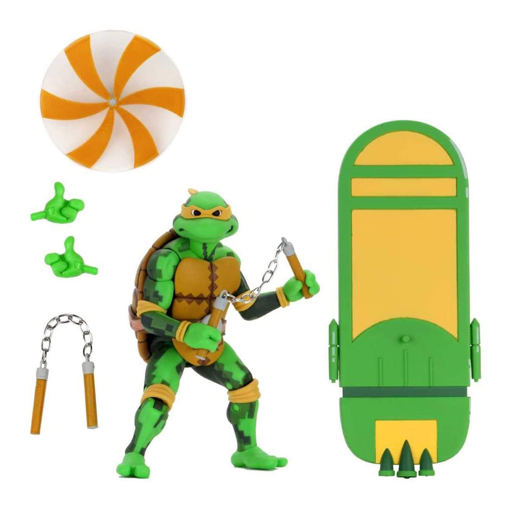NECA Teenage Mutant Ninja Turtles In Time Michelangelo Figure