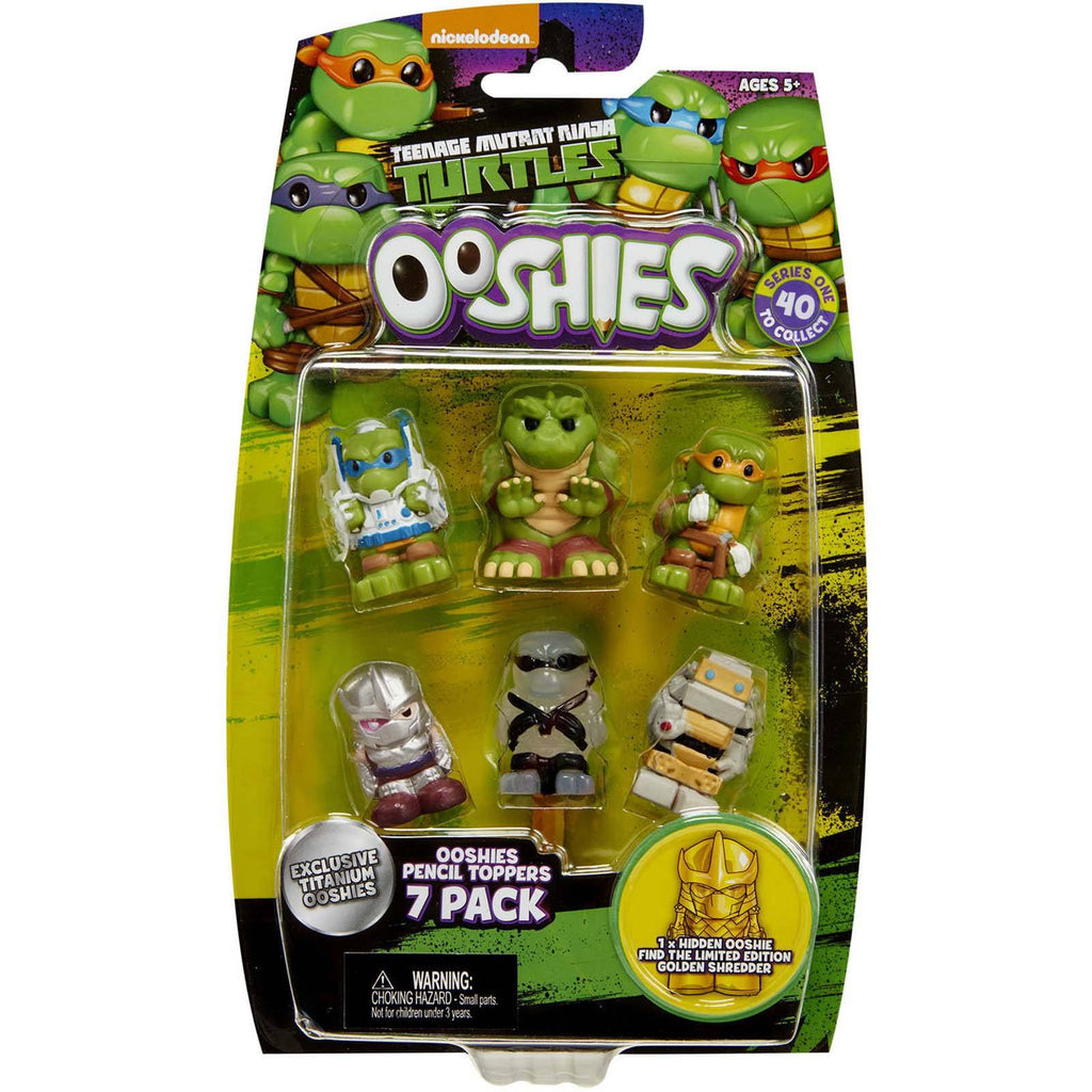 Ooshies Teenage Mutant Ninja Turtles Series 1 Set 1 7 Figure Set