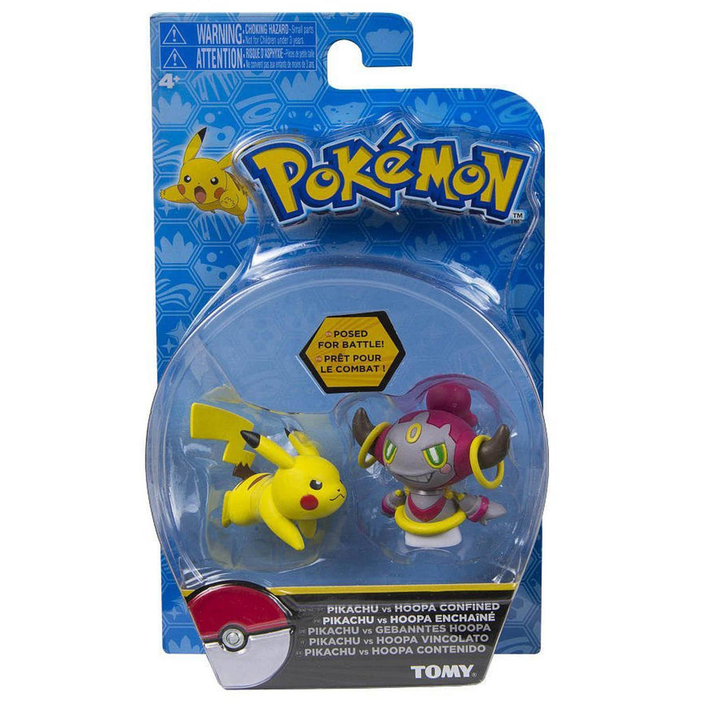 Pokemon Pikachu Vs Hoopa Confined Posed For Battle Mini Figures