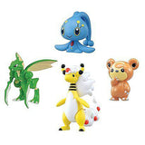 Pokemon XY Mega Ampharos Manaphy Teddiursa Scyther 4 Pack Of Mini Figures - Radar Toys