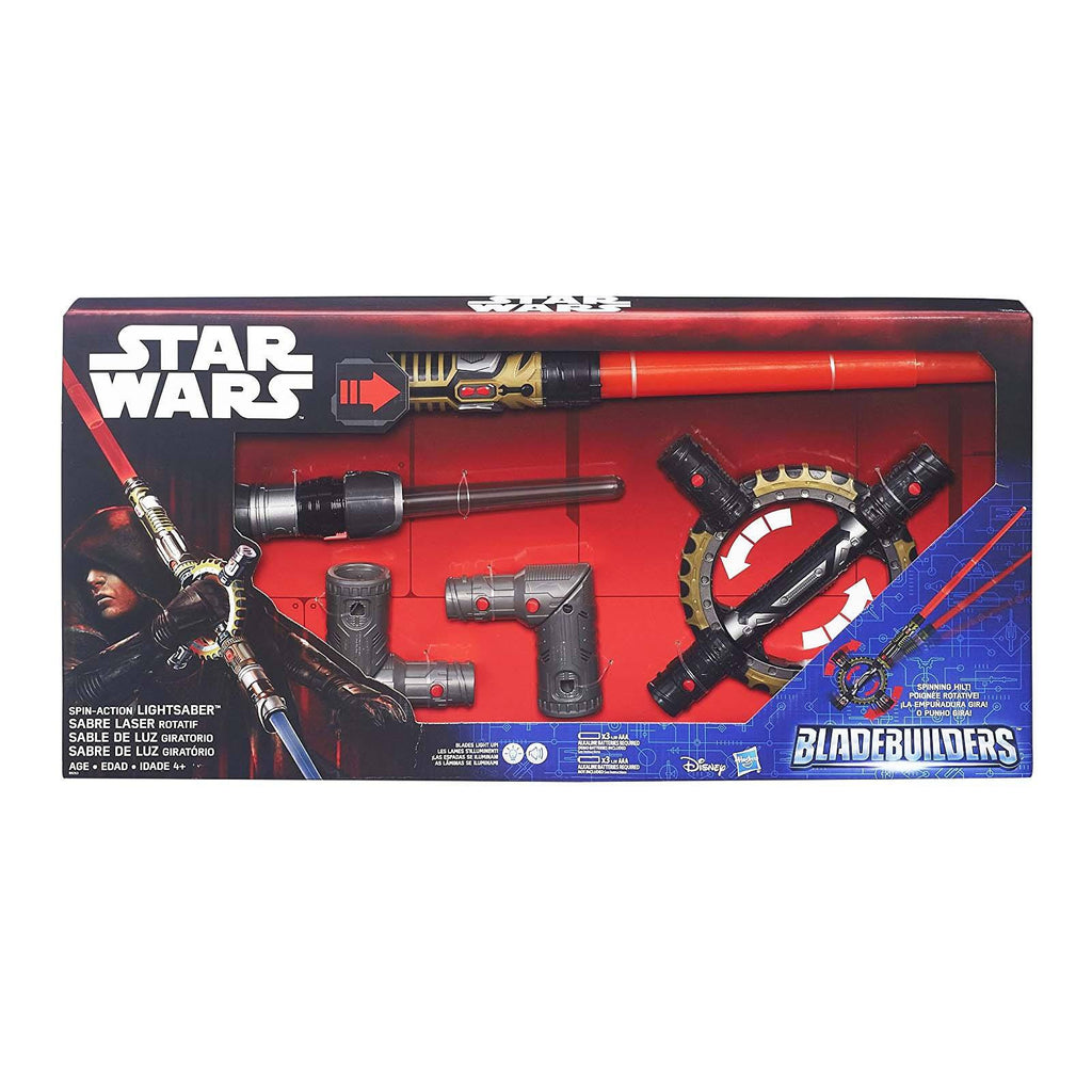 Star Wars Blade Builders Spin Action Lightsaber